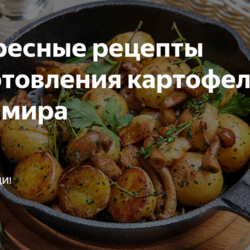 Интересные рецепты приготовления картофеля со всего мира