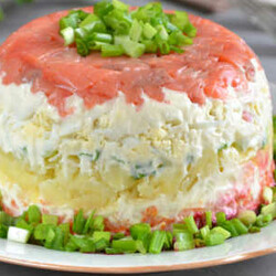 Семга на шубе