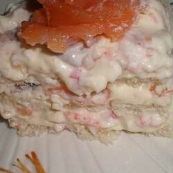 Рыбный торт Наполеон