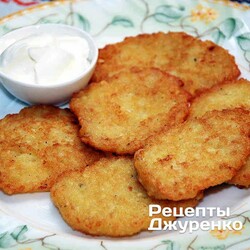 Деруны со сметаной - рецепты Джуренко