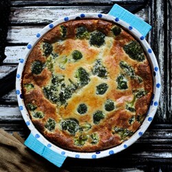 Рецепт - Ленивый киш с брокколи