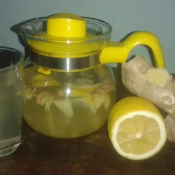 Чай из свежего имбиря и лимона