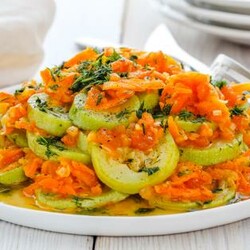 Тушеные кабачки с овощами, пошаговый рецепт с фото