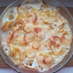 Картошка с луком по-французски в духовке | Вкусный рецепт с фото