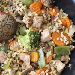 Перловая каша со свининой