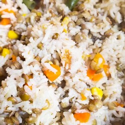 Рис и чечевица в рисоварке!