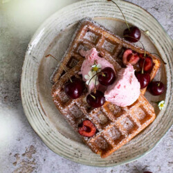 Творожные вафли c мороженым - пошаговый рецепт с фото