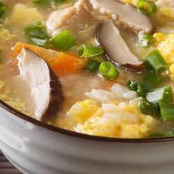 Суп с грибами и рисом!