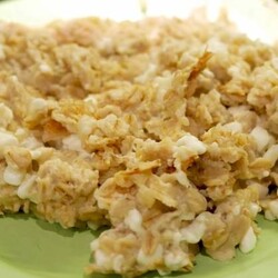 Овсянка с творогом и бананами