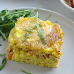 Рис с фаршем в духовке