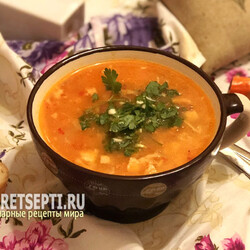 Как сварить вкусный суп харчо с курицей и рисом домашний рецепт