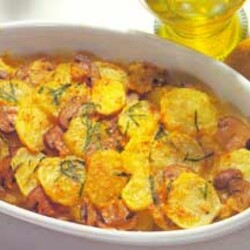 Рецепт: Запеканка из картофеля с грибами (Tortiera di patate e funghi) / Итальянская кухня в России