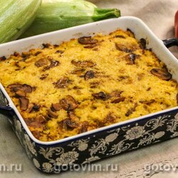 Крупеник пшенный с грибами. Рецепт с фото