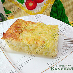 Запеканка-омлет из кабачков в духовке
