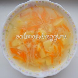 Постные щи из свежей капусты