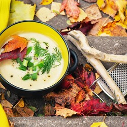 Австрийский картофельный суп с хреном. KRENSUPPE