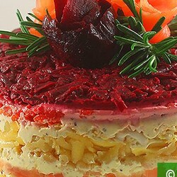 Салат Шуба с Лососем | Блюда из морепродуктов и рыбы# | Гениальная кулинария - Рецепты вкусных и полезных блюд