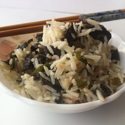 Рецепт: Рис с водорослями на гарнир | Первый Вегетарианский