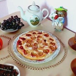 Сливовый пирог Нью-Йорк, пошаговый рецепт с фото