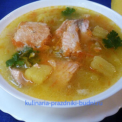 Уха из красной рыбы