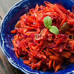 Марокканский салат из сырой свеклы и моркови | kopilka-receptov.ru