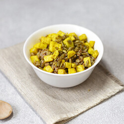 Гречневая каша с адыгейским сыром и семечками - рецепт вегетарианский от Vege.One