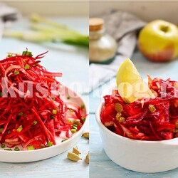 Свекольный салат "Щетка". Два варианта приготовления - Vkusno-blog