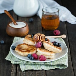 Рецепт - Постные оладьи на дрожжах