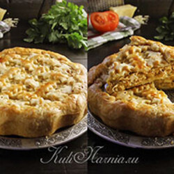 Пирог с рыбными консервами рецепт - Кулинарния