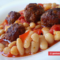 Тефтели в томатном соусе с фасолью | Мясные блюда# | Гениальная кулинария - Рецепты вкусных и полезных блюд