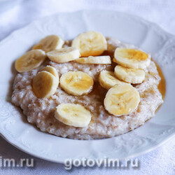 Овсяная каша с бананами. Рецепт с фото