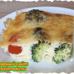 Запеканка из брокколи с сыром. Видео рецепт