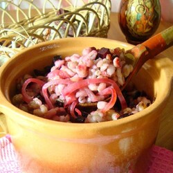 Постная перловая кашка со свёклой