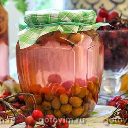 Компот из боярышника на зиму . Рецепт с фото