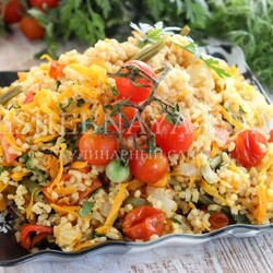 Булгур, запеченный с овощами!