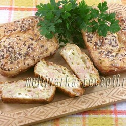 Кабачковые кексы с ветчиной и сыром, рецепт с фото