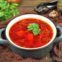 Горячий суп свекольник — классический пошаговый рецепт