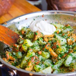 Жареная картошка с грибами - Кулинарные заметки Алексея Онегина