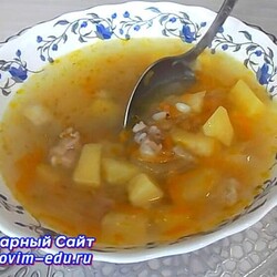 Щи из квашеной капусты с перловой крупой. Видео рецепт