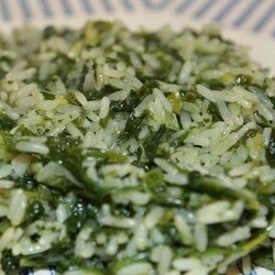 Рис со шпинатом