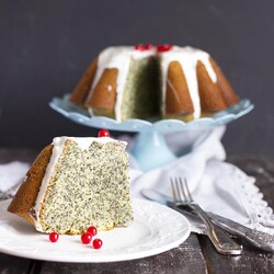 Лимонный маковый кекс с шоколадной глазурью – HomeBaked