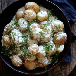 Рецепт - Картошка со сметаной