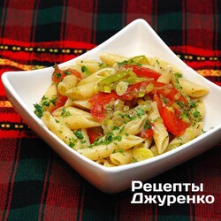 Макароны с луком пореем. Пошаговый рецепт Сергея Джуренко