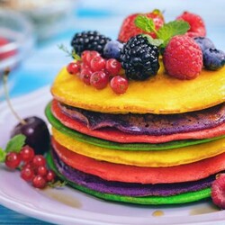 Разноцветные блинчики!