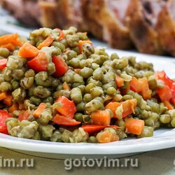 Гарнир из маша с овощами. Рецепт с фото