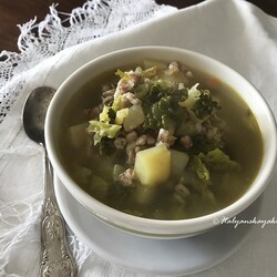 Полбяной суп с капустой и картофелем (с видео)