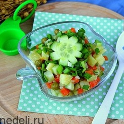 Салат из картофеля с зеленым горошком как в детском саду