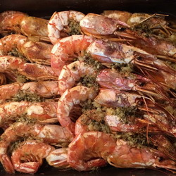 Аргентинские креветки в сливочно-чесночном соусе