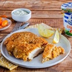 Шницель из курицы со сметанным соусом - рецепт приготовления от Простоквашино