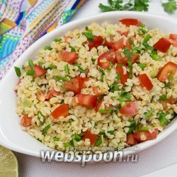 Салат из булгура с овощами рецепт с фото, как приготовить на Webspoon.ru